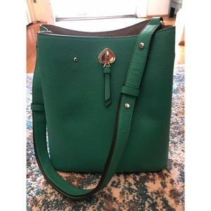 Kate Spade Large Marti bucket bag in green